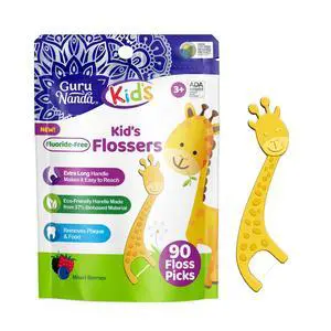 Dental Floss Picks for Kids, Extra-Long Giraffe-Shaped Picks, Fluoride-Free, Anti-Slip & Shred-Resistant Design & Eco-Friendly Handle & Berry Flavor, Ideal for Ages 3+, 90 Count (Pack of 1) Dental Floss Picks for Kids, Extra-Long Giraffe-Shaped Picks, Fluoride-Free, Anti-Slip & Shred-Resistant Design & Eco-Friendly Handle & Berry Flavor, Ideal for Ages 3+, 90 Count (Pack of 1)