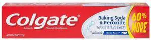 Baking Soda and Peroxide Whitening Toothpaste, Brisk Mint, 4 oz | Cleans Deep and Whitens Teeth, Fluoride Formulated, Removes Surface Stains, Releases Pure Oxygen Bubbles for Fresh Sensation Baking Soda and Peroxide Whitening Toothpaste, Brisk Mint, 4 oz | Cleans Deep and Whitens Teeth, Fluoride Formulated, Removes Surface Stains, Releases Pure Oxygen Bubbles for Fresh Sensation