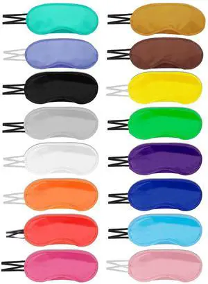 16Pcs Blindfolds for Party Games, Sleep Masks with Adjustable Strap and Nose Pad, Multi-Color Eye Masks for Women Men Kids, Enhanced Light Blocking, Portable and Convenient 16Pcs Blindfolds for Party Games, Sleep Masks with Adjustable Strap and Nose Pad, Multi-Color Eye Masks for Women Men Kids, Enhanced Light Blocking, Portable and Convenient