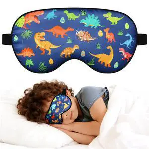 Kids Sleep Mask, Kids Eye Mask for Sleeping, Dinosaur Kids Sleep Mask for Boys Girls Teens, Cute Cartoon Sleep Mask for Kids with Adjustable Straps, Soft Eye Mask for Home Travel Blindfold Kids Sleep Mask, Kids Eye Mask for Sleeping, Dinosaur Kids Sleep Mask for Boys Girls Teens, Cute Cartoon Sleep Mask for Kids with Adjustable Straps, Soft Eye Mask for Home Travel Blindfold
