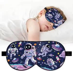 Kids Silk Sleep Mask, 100% Mulberry Silk Eye Mask with Adjustable Strap | Soft Blackout Boys Girls Sleeping Mask, Cute Printed Blindfold for Travel/School/Bed, Gift for Ages 515 Kids Silk Sleep Mask, 100% Mulberry Silk Eye Mask with Adjustable Strap | Soft Blackout Boys Girls Sleeping Mask, Cute Printed Blindfold for Travel/School/Bed, Gift for Ages 515