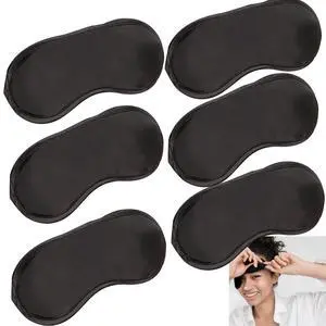 6 Pack Blindfold Eye Mask Cover Sleep Mask for Party Games Travel Sleep Team Build Party Supply with Adjustable Strap for Women Men Kids, Black 6 Pack Blindfold Eye Mask Cover Sleep Mask for Party Games Travel Sleep Team Build Party Supply with Adjustable Strap for Women Men Kids, Black