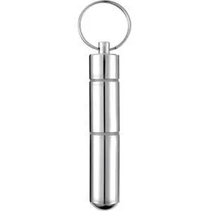 Hotop Pocket Toothpick Holder Waterproof Aluminium Alloy Toothpick Box Metal Pill Case with Key Ring, 2.8 x 0.6 Inch Hotop Pocket Toothpick Holder Waterproof Aluminium Alloy Toothpick Box Metal Pill Case with Key Ring, 2.8 x 0.6 Inch