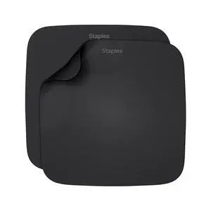 Mouse Pad, Standard Black, 2-Pack | Smooth surface for computers and laptops at home or office desks. Mouse Pad, Standard Black, 2-Pack | Smooth surface for computers and laptops at home or office desks.