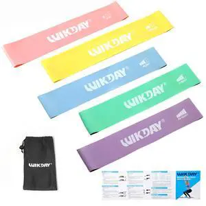 Resistance Bands for Working Out Exercise Loop Bands, Pastel | Set of 5 Variety of Resistance Levels, Workout Equipment, Body Stretching Training, Home Travel Physical Therapy, Booty Legs Resistance Bands for Working Out Exercise Loop Bands, Pastel | Set of 5 Variety of Resistance Levels, Workout Equipment, Body Stretching Training, Home Travel Physical Therapy, Booty Legs