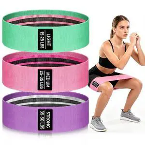 Resistance Bands for Working Out, 3 Levels Exercise Bands Set | 3 Levels Exercise Bands Set for Legs, Hips, Strength Training, Pilates, Yoga and Rehab for Women & Men Resistance Bands for Working Out, 3 Levels Exercise Bands Set | 3 Levels Exercise Bands Set for Legs, Hips, Strength Training, Pilates, Yoga and Rehab for Women & Men