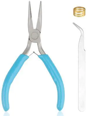 Needle Nose Pliers, 1 Pack Mini Pliers for Jewelry Making | Jewelry Pliers Set includes Needle/Chain Nose Pliers for Jewelry Repair, Crafts, Wire Wrapping, Beading Needle Nose Pliers, 1 Pack Mini Pliers for Jewelry Making | Jewelry Pliers Set includes Needle/Chain Nose Pliers for Jewelry Repair, Crafts, Wire Wrapping, Beading