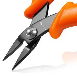 4-Inch Long Nose Pliers Tweezer Nose Specialty Pointed Nose Plier | 1mm Diameter Tip, Smooth Jaw, Micro Precision Needle Nose Chain Nose Pliers for Jewelry Making Wire Wrapping, Object Gripping 4-Inch Long Nose Pliers Tweezer Nose Specialty Pointed Nose Plier | 1mm Diameter Tip, Smooth Jaw, Micro Precision Needle Nose Chain Nose Pliers for Jewelry Making Wire Wrapping, Object Gripping
