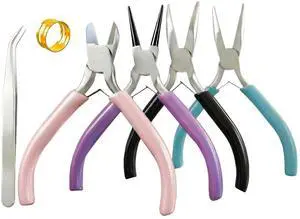 4pcs Mini Jewelry Pliers Tools Set for Jewelry Making & Repair | Small Jewelry Supplies Pliers: Bent/Round/Zipper/Needle-Nose & Wire Cutters for Crafting, Wire Wrapping, Earrings, Beading 4pcs Mini Jewelry Pliers Tools Set for Jewelry Making & Repair | Small Jewelry Supplies Pliers: Bent/Round/Zipper/Needle-Nose & Wire Cutters for Crafting, Wire Wrapping, Earrings, Beading