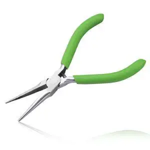 Small Needle Nose Pliers for Jewelry Making, 5 Inches Long Nose Pliers with Long Tapering Mini Pliers Serrated Jaws for Bending Wire, Gripping Small Needle Nose Pliers for Jewelry Making, 5 Inches Long Nose Pliers with Long Tapering Mini Pliers Serrated Jaws for Bending Wire, Gripping