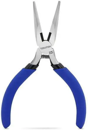 5 Inch Needle Nose Pliers Small Jewelry Pliers Tool | Mini Precision Pliers with Wire Cutter, Spring Loaded for Jewelry Making, DIY Crafts, Electronics Repair, Precision Work 5 Inch Needle Nose Pliers Small Jewelry Pliers Tool | Mini Precision Pliers with Wire Cutter, Spring Loaded for Jewelry Making, DIY Crafts, Electronics Repair, Precision Work