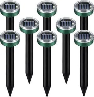 Ultrasonic Mole Repellent Solar Powered Gopher Repellent, Vole Repellent Mole Repellent for Lawn Garden Yard Waterproof Get Rid of Moles Voles Gophers Rats Rodents (8) Ultrasonic Mole Repellent Solar Powered Gopher Repellent, Vole Repellent Mole Repellent for Lawn Garden Yard Waterproof Get Rid of Moles Voles Gophers Rats Rodents (8)