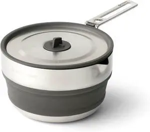 Detour Stainless Steel Collapsible Pouring Pot, 1.8 Liters Detour Stainless Steel Collapsible Pouring Pot, 1.8 Liters