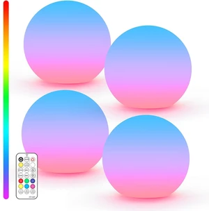 Rechargeable 3-Inch LED Ball Light with 16 Colors & 4 Modes Waterproof Floating Pool Light for Bathtub, Decorative Lighting & Gift, 4 Pack Rechargeable 3-Inch LED Ball Light with 16 Colors & 4 Modes Waterproof Floating Pool Light for Bathtub, Decorative Lighting & Gift, 4 Pack