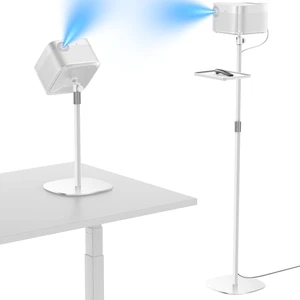 Projector Stand with Hidden Cable Management Height Adjustable Floor Mount, 360° Rotation & 1/4" Screw for Projector, Camera & Webcam, Home/Office/Outdoor (White) Projector Stand with Hidden Cable Management Height Adjustable Floor Mount, 360° Rotation & 1/4" Screw for Projector, Camera & Webcam, Home/Office/Outdoor (White)
