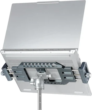 Aluminum Laptop Stand for Tripods with 1/4" & 3/8 Ports Arca-Swiss Quick Release, Anti-Slip Heat Display for Studio, Live, Media Production & Outdoor Scenes Aluminum Laptop Stand for Tripods with 1/4" & 3/8 Ports Arca-Swiss Quick Release, Anti-Slip Heat Display for Studio, Live, Media Production & Outdoor Scenes