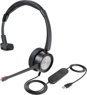USB Headset with Microphone Noise-Canceling Wired Headphone for Call Centers, Office Headset for PC, Computer & Laptop, Works with MS Teams, Zoom, Webex & Conference, Black USB Headset with Microphone Noise-Canceling Wired Headphone for Call Centers, Office Headset for PC, Computer & Laptop, Works with MS Teams, Zoom, Webex & Conference, Black