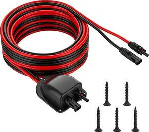 10Ft Solar Cable Entry Gland with 10AWG Solar Extension Cable,MC4 Connectors for Solar Junction Box Fit for RV, Boat, Camper & Van Lnstallations, Tinned Copper Wire 10Ft Solar Cable Entry Gland with 10AWG Solar Extension Cable,MC4 Connectors for Solar Junction Box Fit for RV, Boat, Camper & Van Lnstallations, Tinned Copper Wire