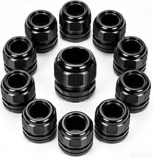 10pcs 1-1/2" NPT Cable Gland Waterproof IP68 Nylon Cable Pass Through Cord Grip Connector Strain Relief Wire Grommet 10pcs 1-1/2" NPT Cable Gland Waterproof IP68 Nylon Cable Pass Through Cord Grip Connector Strain Relief Wire Grommet