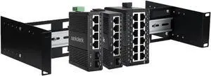 2U 19 inch Din Rail Chassis Bracket Depth Adjustable Rackmount Kit Aluminum Rack Mount Rack Rails for 35mm Din-Rail Mounted Device Ethernet Switch Media Converter Shelf 2U 19 inch Din Rail Chassis Bracket Depth Adjustable Rackmount Kit Aluminum Rack Mount Rack Rails for 35mm Din-Rail Mounted Device Ethernet Switch Media Converter Shelf