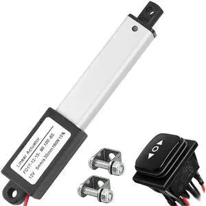 AWINLI Mini1.2" Stroke 12V Linear Actuator,180N/40.5Lbs Waterproof Micro Electric Actuator,Speed 5mm/s with Instantaneous Switch Mounting Bracket,for Cabinets,Window Openers,Robots (30mm) AWINLI Mini1.2" Stroke 12V Linear Actuator,180N/40.5Lbs Waterproof Micro Electric Actuator,Speed 5mm/s with Instantaneous Switch Mounting Bracket,for Cabinets,Window Openers,Robots (30mm)