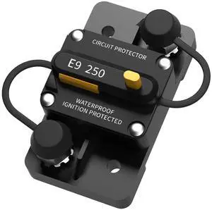 250A Switchable Circuit Breaker for LiFePO4 Batteries Easy to Install and Operate for Automotive, Marine, and Solar Applications, Designed for Wide Compatibility 250A Switchable Circuit Breaker for LiFePO4 Batteries Easy to Install and Operate for Automotive, Marine, and Solar Applications, Designed for Wide Compatibility