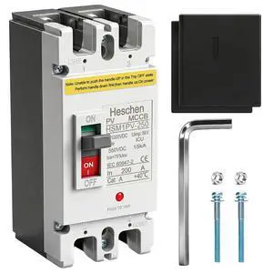 200A DC550V, DC Molded Case Circuit Breaker MCCB, 2 Poles, HSM1PV-250, Photovoltaic Circuit Breaker, for Solar PV System Solar Panels Grid System 200A DC550V, DC Molded Case Circuit Breaker MCCB, 2 Poles, HSM1PV-250, Photovoltaic Circuit Breaker, for Solar PV System Solar Panels Grid System