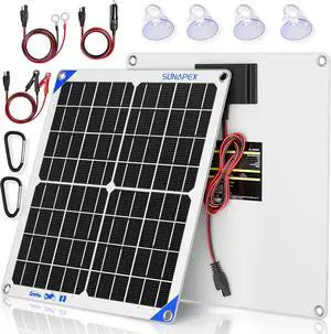 12V 20W Solar Trickle Charger Maintainer with Controller for Car 12V 20W Solar Trickle Charger Maintainer with Controller for Car