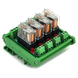 DIN Rail Mount AC/DC 12V Control 4 SPDT 16Amp Pluggable Power Relay Module, G2R-1-E DIN Rail Mount AC/DC 12V Control 4 SPDT 16Amp Pluggable Power Relay Module, G2R-1-E