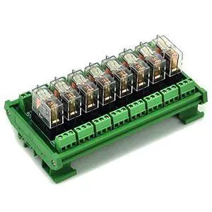 DIN Rail Mount AC/DC 24V Control 8 SPDT 16Amp Pluggable Power Relay Module, G2R-1-E DIN Rail Mount AC/DC 24V Control 8 SPDT 16Amp Pluggable Power Relay Module, G2R-1-E