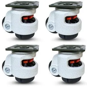 - Retractable Leveling Machine Casters - 4 Pack - 2,400 lbs Per Set - Premium Quality - Heavy Duty Machine Retractable Casters - 600 lbs Capacity Each Caster - New Improved Design! - Retractable Leveling Machine Casters - 4 Pack - 2,400 lbs Per Set - Premium Quality - Heavy Duty Machine Retractable Casters - 600 lbs Capacity Each Caster - New Improved Design!