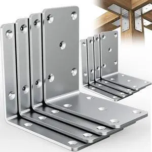 5"x5"x2.5" Steel L Brackets Right Angle Bracket for Wood Structures 5"x5"x2.5" Steel L Brackets Right Angle Bracket for Wood Structures