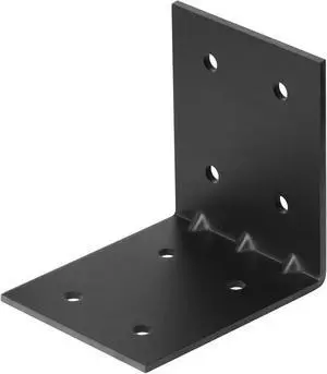 4 PCS Black L Angle Bracket for Wood, Heavy Duty Coner Brace, 6"x 6" x 5" 4 PCS Black L Angle Bracket for Wood, Heavy Duty Coner Brace, 6"x 6" x 5"