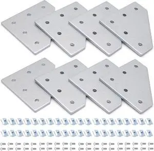 4040 Aluminum Extrusion Connector Bracket Set Included 8PCS Joint Plates,1Pcs M5 Wrench,40Pcs M8 T-Slot Nuts and 40Pcs M8x16mm Hex Socket Cap Screw for 4040 Aluminum Profile 3D Printer Frame( 4040 Aluminum Extrusion Connector Bracket Set Included 8PCS Joint Plates,1Pcs M5 Wrench,40Pcs M8 T-Slot Nuts and 40Pcs M8x16mm Hex Socket Cap Screw for 4040 Aluminum Profile 3D Printer Frame(
