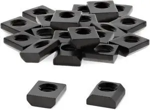 8020, 3204, 10 Series 1/4-20 Steel Standard Slide in T-Nut Nut (25 Pack) Hardware for 1 Inch Based Extruded Aluminum T Slot Extrusions 8020, 3204, 10 Series 1/4-20 Steel Standard Slide in T-Nut Nut (25 Pack) Hardware for 1 Inch Based Extruded Aluminum T Slot Extrusions