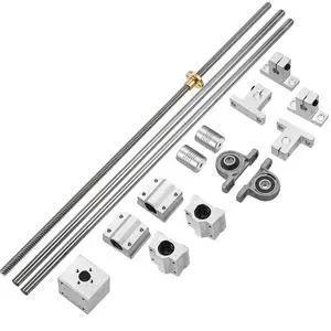 600mm Linear Motion Rod Guide & 8mm Lead Screw & SK8 Shaft Support & SCS8UU Bearings & 2PCS KP08 & Flexible Shaft Couplings 600mm Linear Motion Rod Guide & 8mm Lead Screw & SK8 Shaft Support & SCS8UU Bearings & 2PCS KP08 & Flexible Shaft Couplings