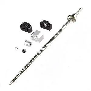 ANWOK Anti-Backlash Ball Screw SFU1605-1550mm with BallScrew Nut+Nut Housing + Coupler with BK12/BF12 Standard End Machiningfor CNC Route Grinding Machine ANWOK Anti-Backlash Ball Screw SFU1605-1550mm with BallScrew Nut+Nut Housing + Coupler with BK12/BF12 Standard End Machiningfor CNC Route Grinding Machine