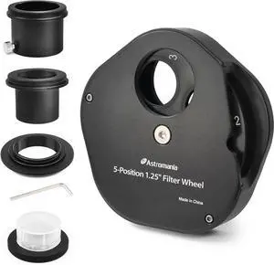 5-Position Filter Wheel Compatible for Telescope Filter 1.25inch 5-Position Filter Wheel Compatible for Telescope Filter 1.25inch