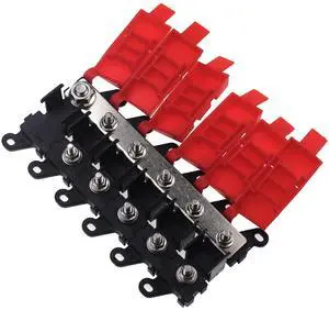 5 Way MIDI AMI Fuse Holder 1-in 5-Out Power Distribution Module 200A BDFS Fuse Block for MIDI Fuses, Bolt Fuses, RV, Automotive, Audio Applications 5 Way MIDI AMI Fuse Holder 1-in 5-Out Power Distribution Module 200A BDFS Fuse Block for MIDI Fuses, Bolt Fuses, RV, Automotive, Audio Applications