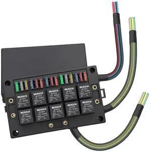 12V Automotive Fuse and Relay Box, with 12 AWG Pre-Wired, 10 Relays and 15 ATC/ATO Blade Fuses, 5Pin Relay Block and Kit, for Cars Truck Marine Boat Jeep 12V Automotive Fuse and Relay Box, with 12 AWG Pre-Wired, 10 Relays and 15 ATC/ATO Blade Fuses, 5Pin Relay Block and Kit, for Cars Truck Marine Boat Jeep