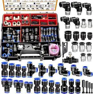 210 PCS Quick Connect Air Hose Fitting Assortment Kit 210 PCS Quick Connect Air Hose Fitting Assortment Kit