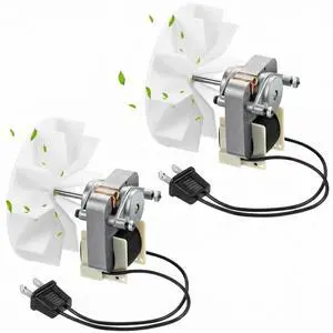 2 Pieces Universal Bathroom Vent Exhaust Fan Motor, 50CFM 120V Replacement Electric Motors Kit Compatible with Broan-NuTone, 0.65A 60Hz Bathroom Exhaust Fan Motor with Blower Wheel 2 Pieces Universal Bathroom Vent Exhaust Fan Motor, 50CFM 120V Replacement Electric Motors Kit Compatible with Broan-NuTone, 0.65A 60Hz Bathroom Exhaust Fan Motor with Blower Wheel