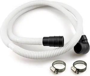 WPW10545278 Dishwasher Drain Loop Hose for Whirlpool/Annamara/Kenmore/Crossley, Dishwasher Drain Hose Extension Replacement Part with Stainless Steel Clamps, W10137608 W10193583 W10195750 WPW10545278 Dishwasher Drain Loop Hose for Whirlpool/Annamara/Kenmore/Crossley, Dishwasher Drain Hose Extension Replacement Part with Stainless Steel Clamps, W10137608 W10193583 W10195750