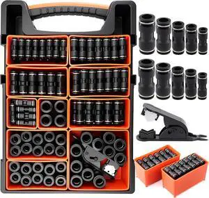180PCS Push to Connect Air Fittings Kit, 1/8 1/4 5/16 3/8 1/2" & 4-12mm Quick Connect Pneumatic Fittings for Air Compressor, Automation, Air Brake & Hydraulic Systems, Nickel-Plated Brassblack 180PCS Push to Connect Air Fittings Kit, 1/8 1/4 5/16 3/8 1/2" & 4-12mm Quick Connect Pneumatic Fittings for Air Compressor, Automation, Air Brake & Hydraulic Systems, Nickel-Plated Brassblack