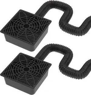 2 Pack Gutter Downspout Extensions,Catch Basin Low Profile Downspout Extender 2 Pack Gutter Downspout Extensions,Catch Basin Low Profile Downspout Extender