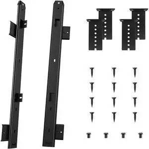 Heavy Duty 12/14/16/18 inches Thickness Steel Construction Ball Bearing Keyboard Slides Keyboard Drawer Slides Tray Accessories Cabinet Furniture Hardware Rails (18 inches, Black) Heavy Duty 12/14/16/18 inches Thickness Steel Construction Ball Bearing Keyboard Slides Keyboard Drawer Slides Tray Accessories Cabinet Furniture Hardware Rails (18 inches, Black)