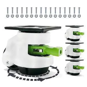 Leveling Casters with Ratchet Handle, Adjustable Casters Load 2200 Lbs Leveling Casters with Ratchet Handle, Adjustable Casters Load 2200 Lbs