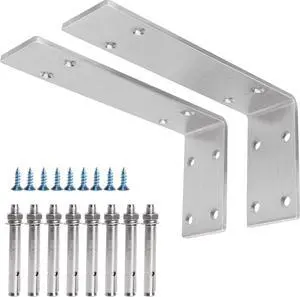 Countertop Support Bracket, Heavy Duty 5mm L Bracket, 8 x 4 in Countertop Support Bracket, Heavy Duty 5mm L Bracket, 8 x 4 in