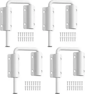 Updated Home Security Patio Sliding Door Loop Lock - 90/180 Degree Aluminum Alloy U Sliding Door Lock Latch for Barn, Garden, Fence Gate, Window - Sturdy and Long-Lasting (White-4 Pcs) Updated Home Security Patio Sliding Door Loop Lock - 90/180 Degree Aluminum Alloy U Sliding Door Lock Latch for Barn, Garden, Fence Gate, Window - Sturdy and Long-Lasting (White-4 Pcs)
