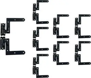 Blind Shutter Hinge for Wood Frame & Brick, Steel, 2-1/8" Offset, Powder Coated Matte Black, 16 Pack (8 Pair), Made in Taiwan Blind Shutter Hinge for Wood Frame & Brick, Steel, 2-1/8" Offset, Powder Coated Matte Black, 16 Pack (8 Pair), Made in Taiwan